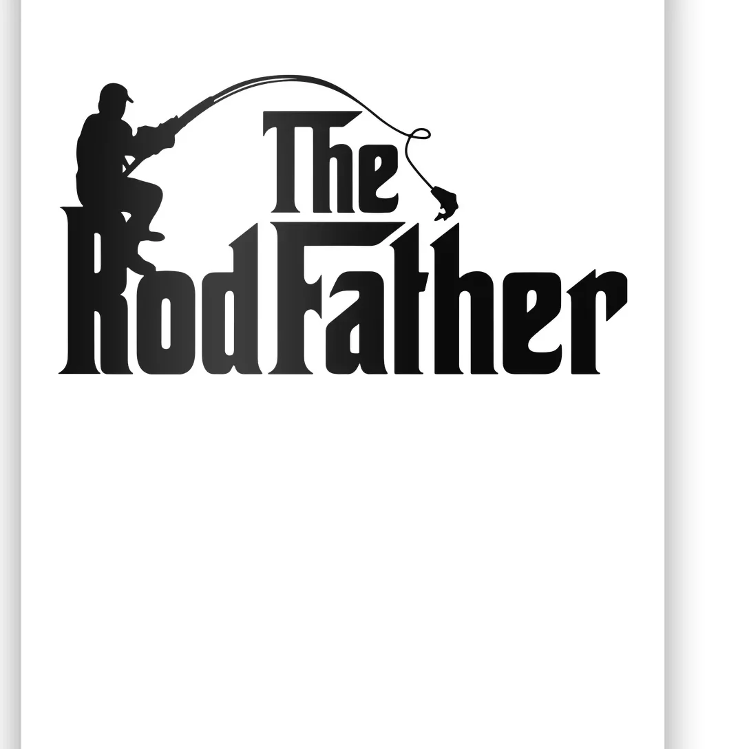 The Rodfather Funny Father’S Day Fisherman Dad Poster