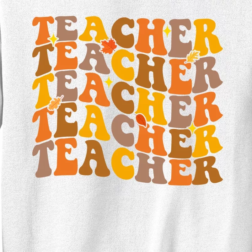 Teacher Retro Fall Cute Gift Sweatshirt