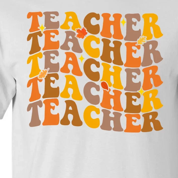 Teacher Retro Fall Cute Gift Tall T-Shirt