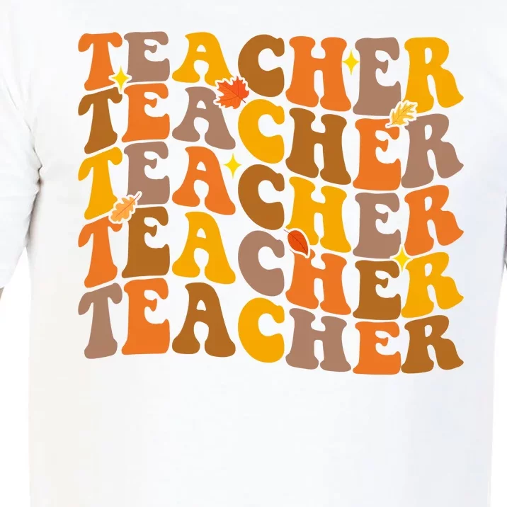 Teacher Retro Fall Cute Gift Comfort Colors T-Shirt