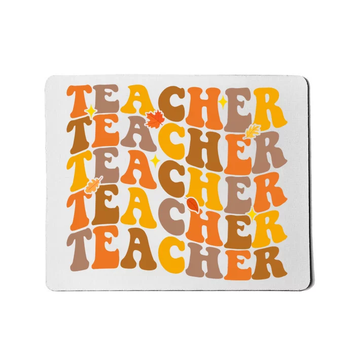 Teacher Retro Fall Cute Gift Mousepad