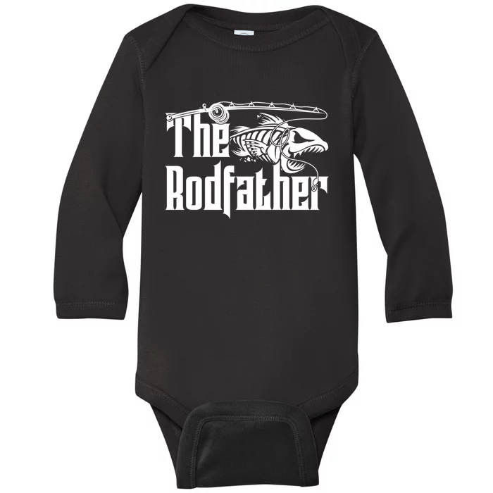 The Rodfather | Fishing Baby Long Sleeve Bodysuit