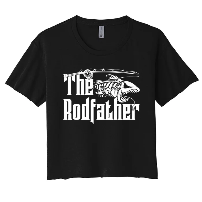 The Rodfather | Fishing Women's Crop Top Tee