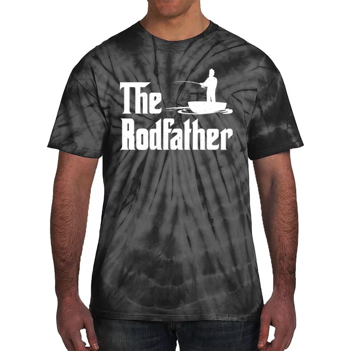 The Rodfather Funny Fishing For Fisherman Gift Tie-Dye T-Shirt