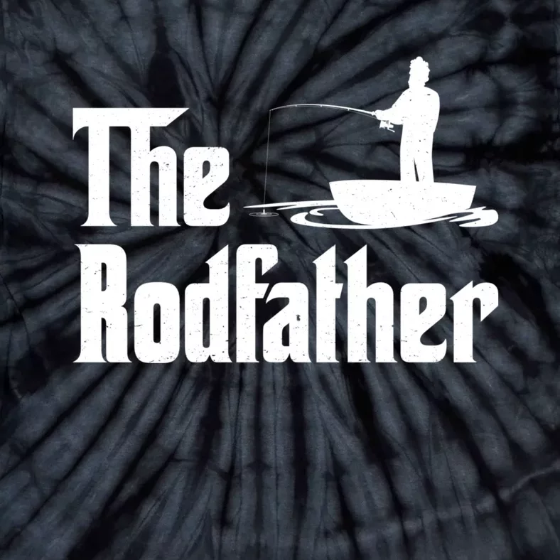 The Rodfather Funny Fishing For Fisherman Gift Tie-Dye T-Shirt