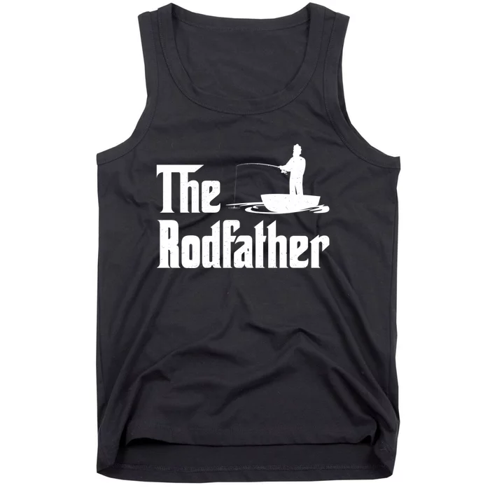 The Rodfather Funny Fishing For Fisherman Gift Tank Top