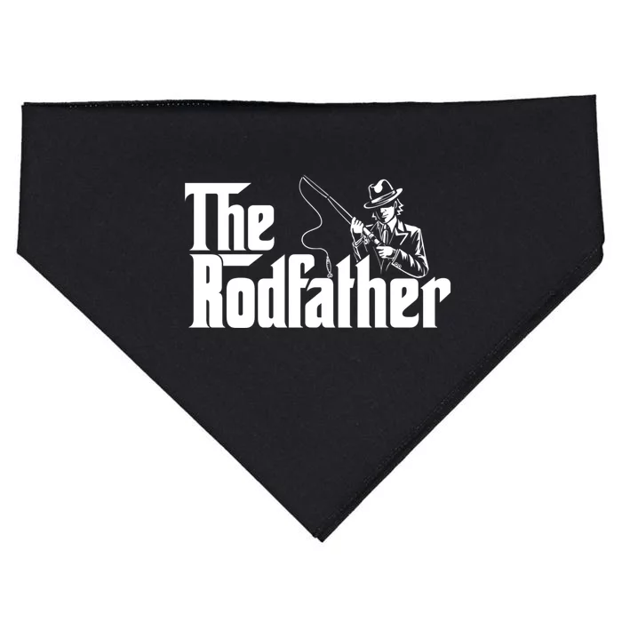 The Rodfather FatherS Day Fishing Lover Fisherman USA-Made Doggie Bandana