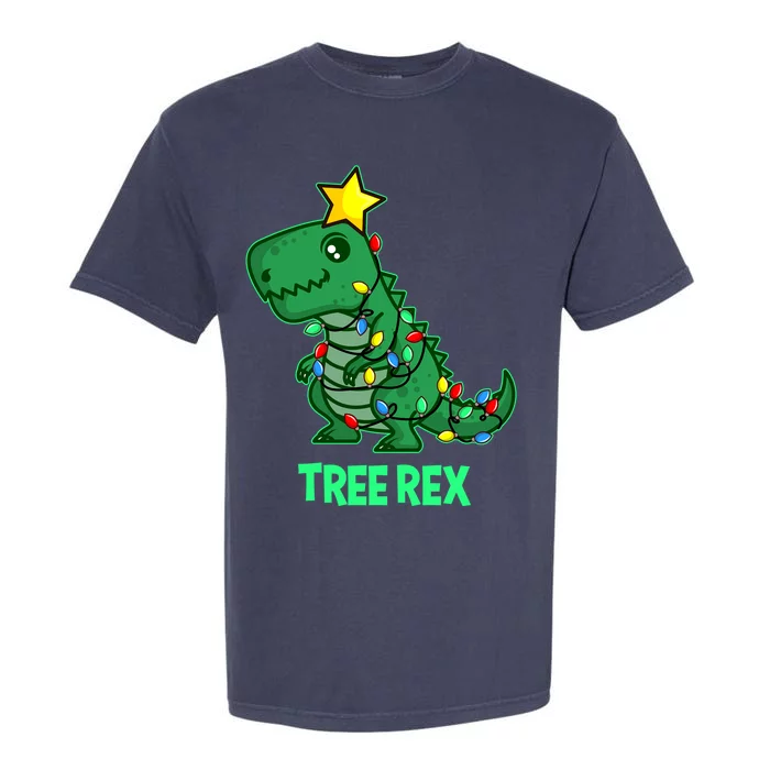 Tree Rex Funny Cute Retro Christmas Dino Cool Gift Garment-Dyed Heavyweight T-Shirt