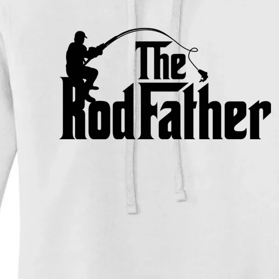 The Rodfather Funny Father’S Day Fisherman Dad Women's Pullover Hoodie