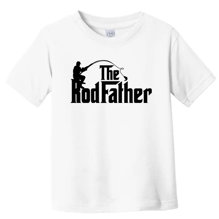 The Rodfather Funny Father’S Day Fisherman Dad Toddler T-Shirt