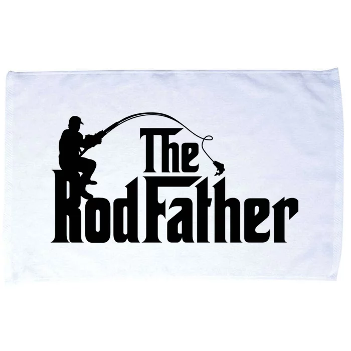 The Rodfather Funny Father’S Day Fisherman Dad Microfiber Hand Towel