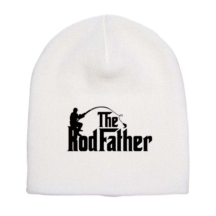 The Rodfather Funny Father’S Day Fisherman Dad Short Acrylic Beanie