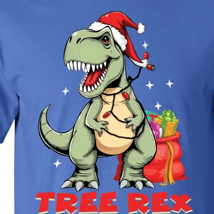 Tree Rex Funny Dino Xmas Tree Christmas Dinosaur Gift Tall T-Shirt