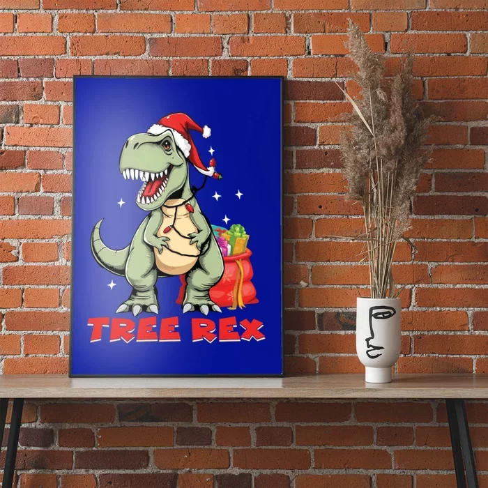 Tree Rex Funny Dino Xmas Tree Christmas Dinosaur Gift Poster