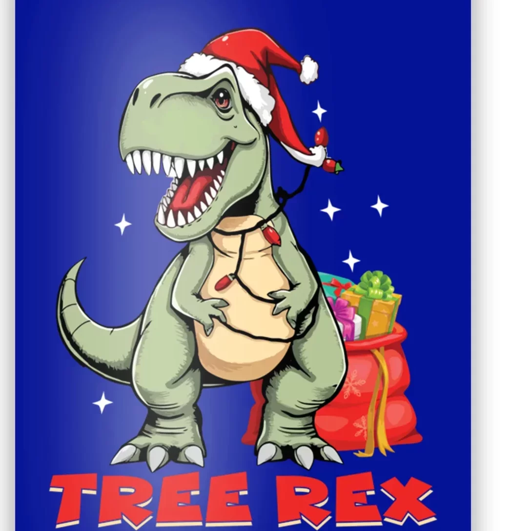 Tree Rex Funny Dino Xmas Tree Christmas Dinosaur Gift Poster