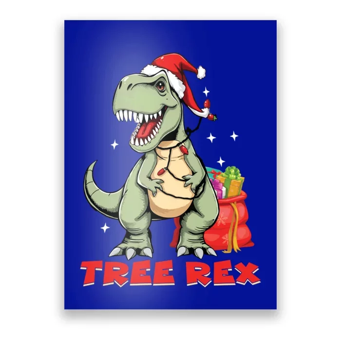 Tree Rex Funny Dino Xmas Tree Christmas Dinosaur Gift Poster