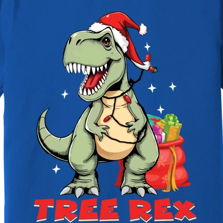 Tree Rex Funny Dino Xmas Tree Christmas Dinosaur Gift Premium T-Shirt