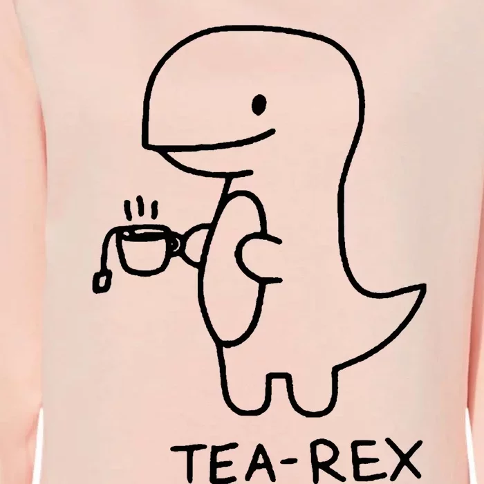 Tea Rex Funny Dinosaur Tea Party Womens California Wash Sweatshirt