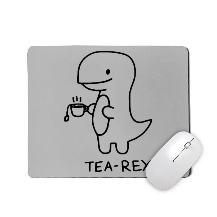 Tea Rex Funny Dinosaur Tea Party Mousepad