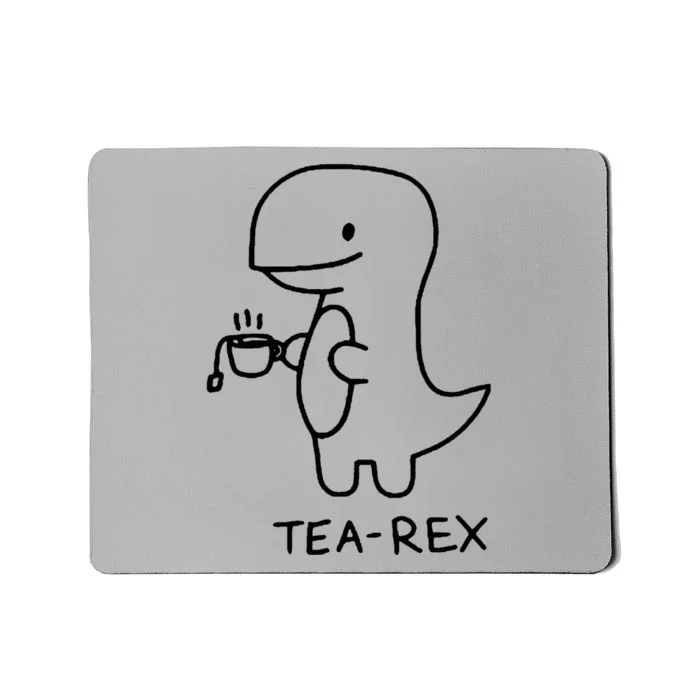 Tea Rex Funny Dinosaur Tea Party Mousepad