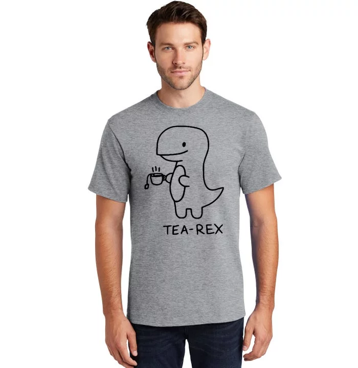 Tea Rex Funny Dinosaur Tea Party Tall T-Shirt