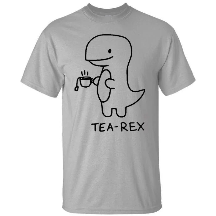 Tea Rex Funny Dinosaur Tea Party Tall T-Shirt