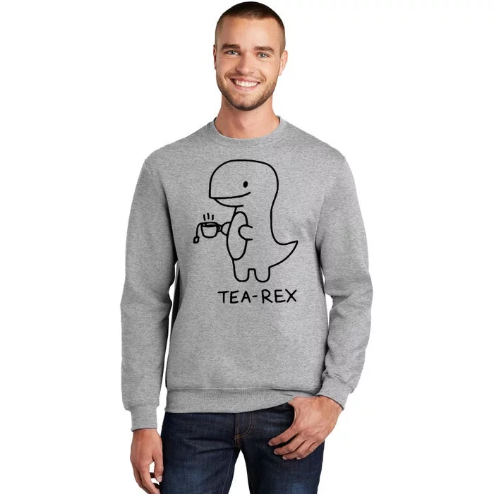 Tea Rex Funny Dinosaur Tea Party Tall Sweatshirt