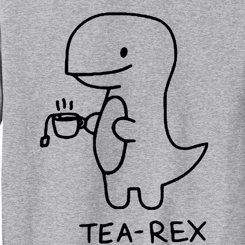 Tea Rex Funny Dinosaur Tea Party Tall Sweatshirt