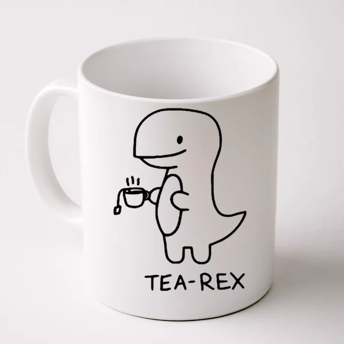 Tea Rex Funny Dinosaur Tea Party Front & Back Coffee Mug