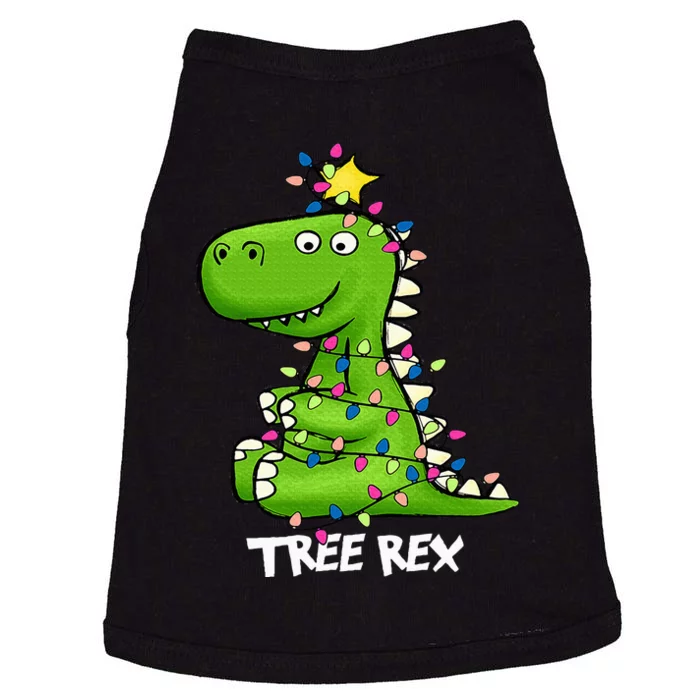 Tree Rex Funny Xmas Trex Christmas Dinosaur Doggie Tank