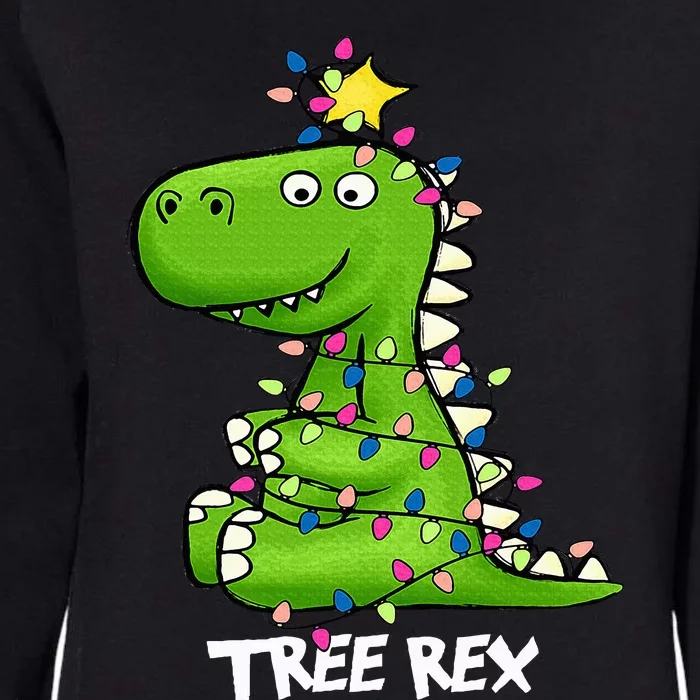 Tree Rex Funny Xmas Trex Christmas Dinosaur Womens California Wash Sweatshirt