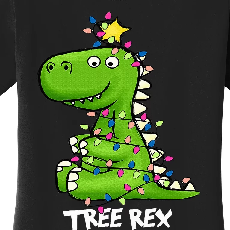 Tree Rex Funny Xmas Trex Christmas Dinosaur Women's T-Shirt