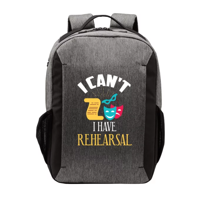 Theatre Rehearsal Funny Acting Rehearsal Actor Gift Vector Backpack