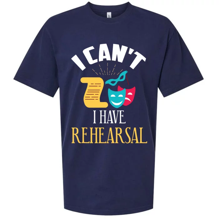 Theatre Rehearsal Funny Acting Rehearsal Actor Gift Sueded Cloud Jersey T-Shirt