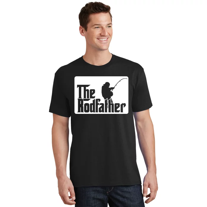 The Rodfather Funny Fishing Rod Father Fish Pole Fisherman T-Shirt