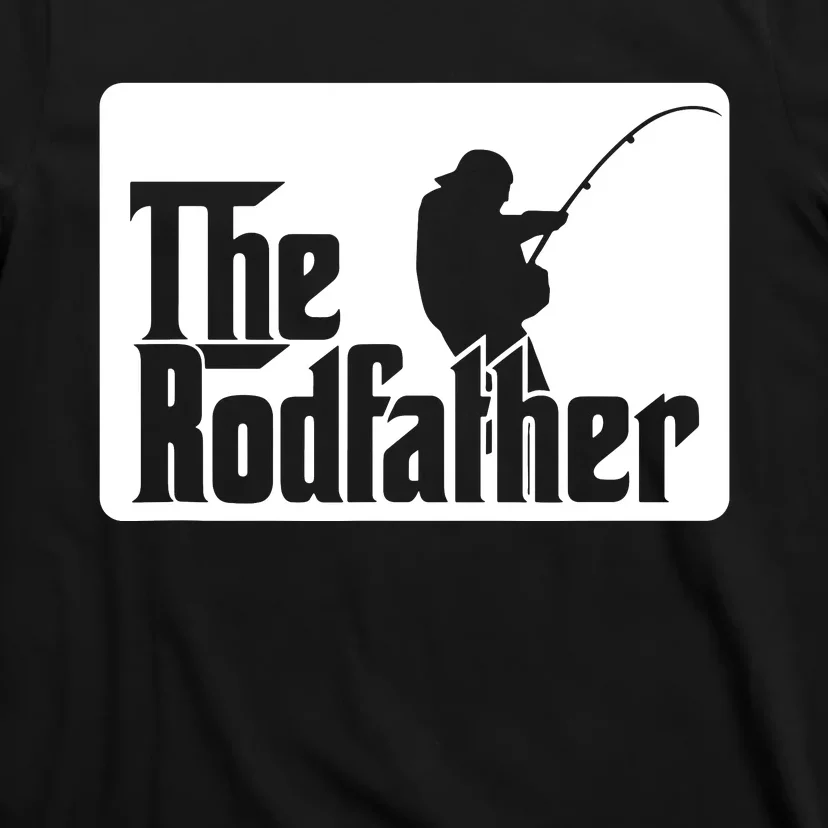 The Rodfather Funny Fishing Rod Father Fish Pole Fisherman T-Shirt