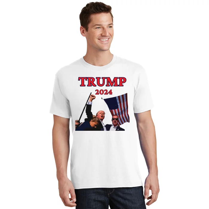 Trump Raise Fist Pump! Donald Trump Shooting Bloody Trump Rally T-Shirt