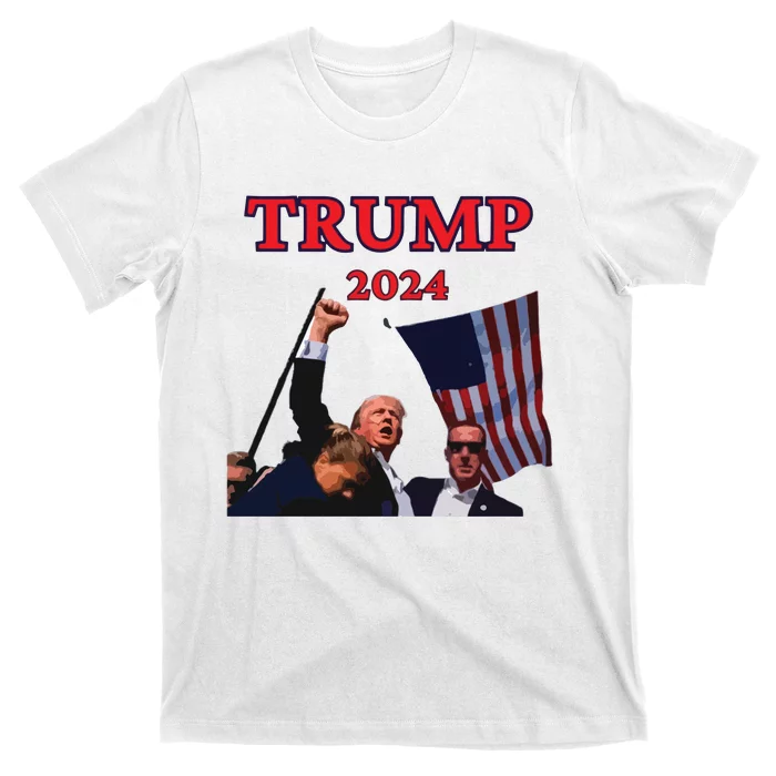 Trump Raise Fist Pump! Donald Trump Shooting Bloody Trump Rally T-Shirt