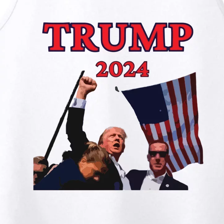 Trump Raise Fist Pump! Donald Trump Shooting Bloody Trump Rally Performance Tank