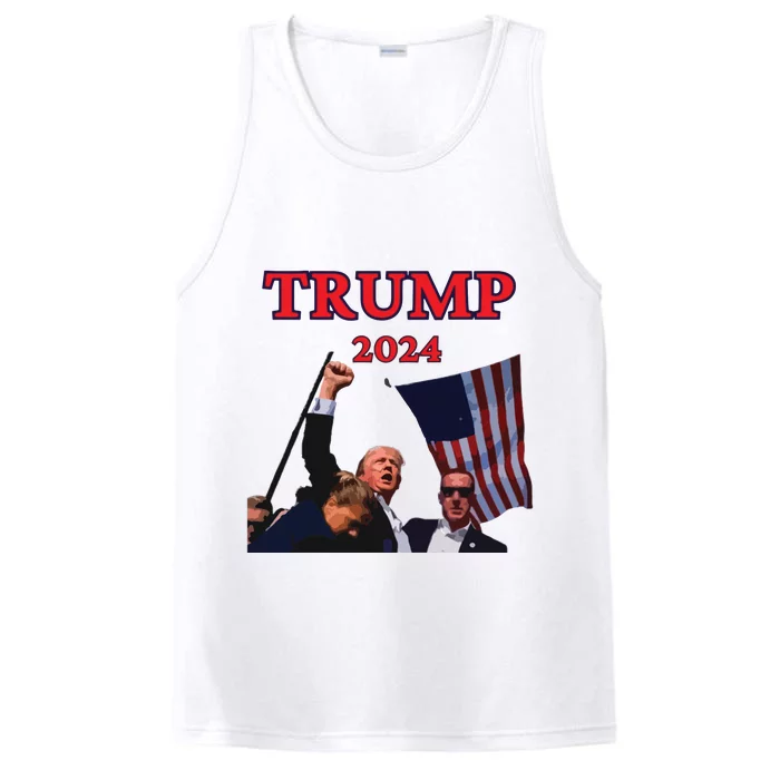 Trump Raise Fist Pump! Donald Trump Shooting Bloody Trump Rally Performance Tank