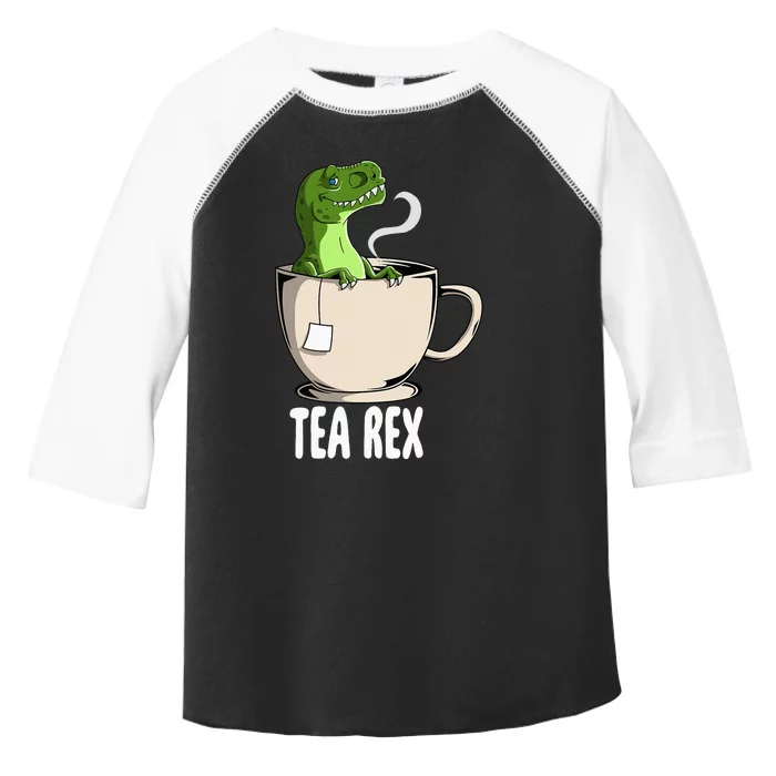 Tea Rex Funny T Rex Dinosaur Joke Pun Tyrannosaurus Toddler Fine Jersey T-Shirt