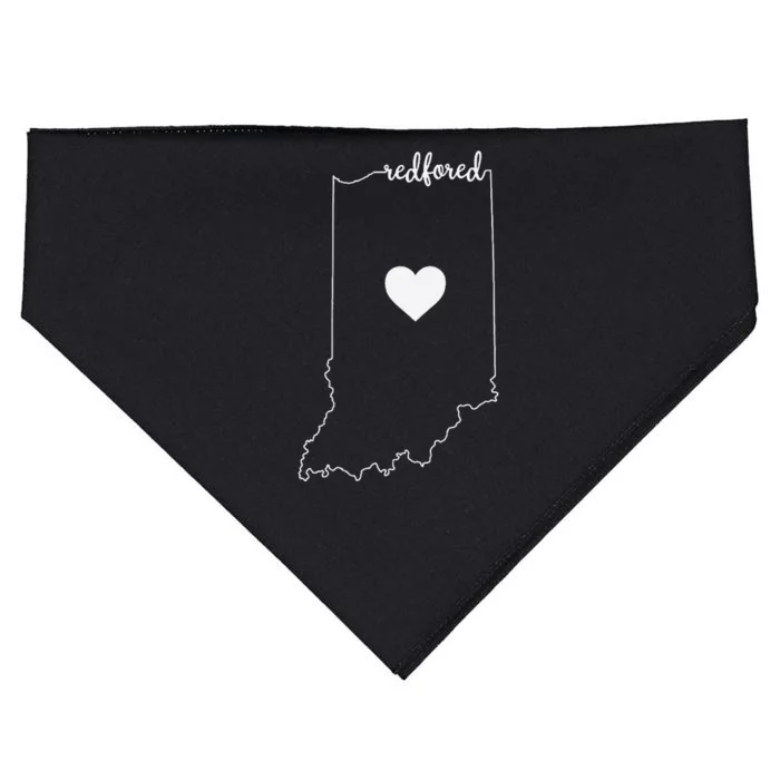 Teacher Red For Ed Redfored Indiana Public Education Gift USA-Made Doggie Bandana