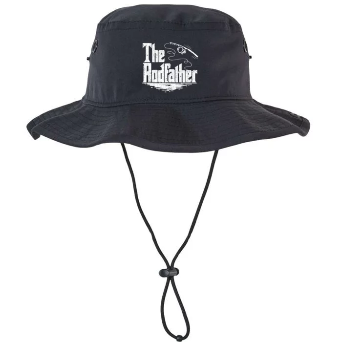 The Rodfather Funny Fishing Rod Father Fish Pole Fisherman Legacy Cool Fit Booney Bucket Hat