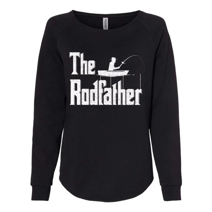 The Rodfather Funny Fishing Dad Gift Womens California Wash Sweatshirt