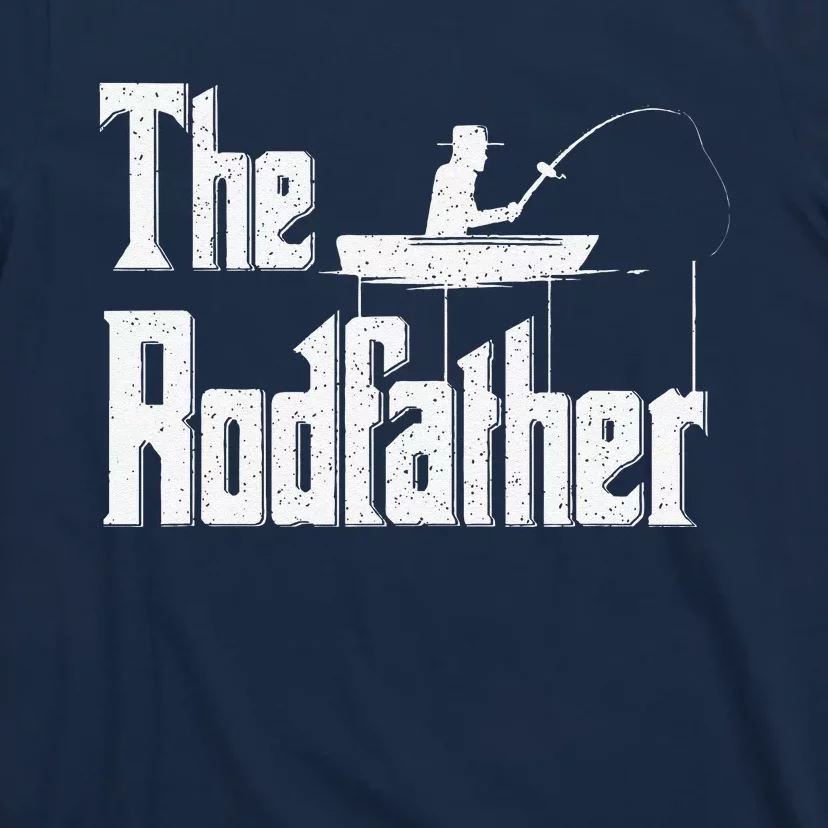 The Rodfather Funny Fishing Dad Gift T-Shirt