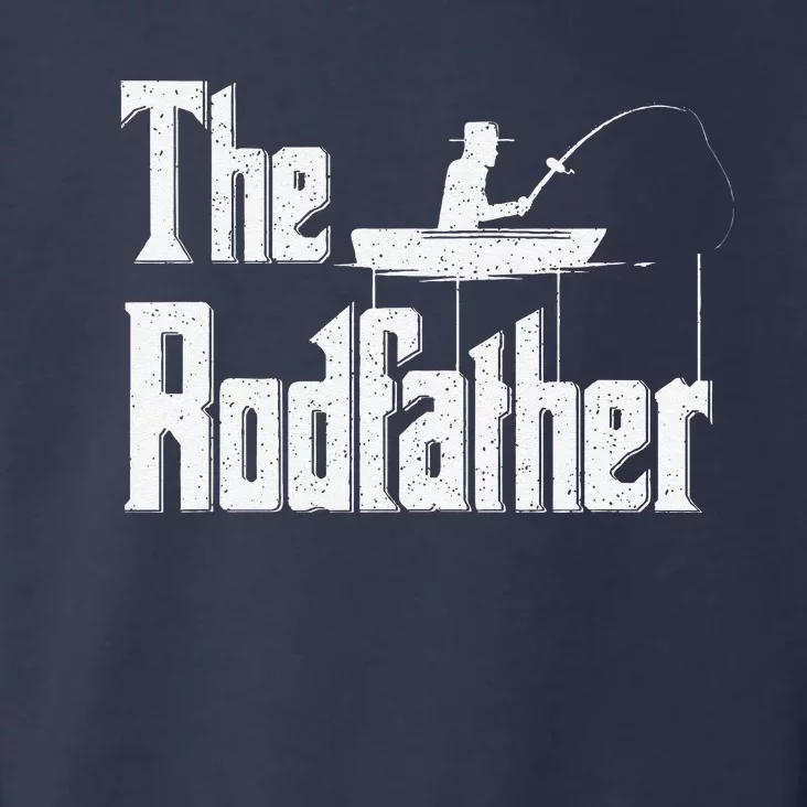 The Rodfather Funny Fishing Dad Gift Toddler Hoodie