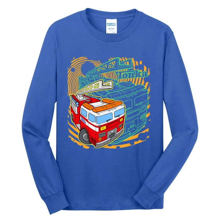 Tonka Rescue Fire Truck Prototype Action Logo Gift Tall Long Sleeve T-Shirt