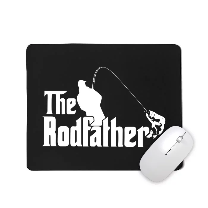 The Rodfather Funny Fishing Dad Fathers Day Gift Mousepad