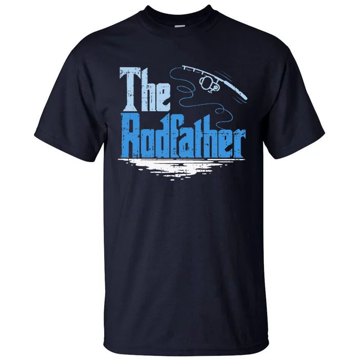 The Rodfather Funny Fishing Parody Gift Tall T-Shirt