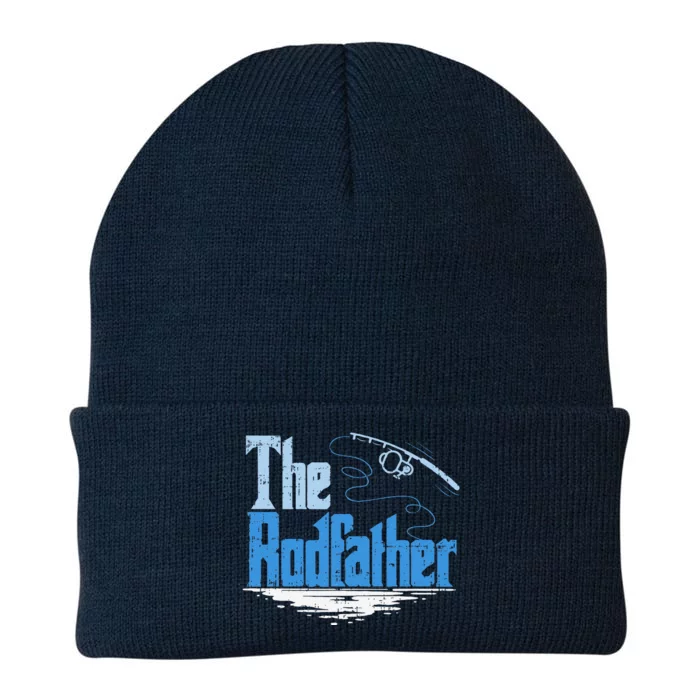 The Rodfather Funny Fishing Parody Gift Knit Cap Winter Beanie